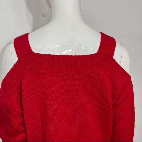 Francesca's Collections Red Christmas Sweater All the Jingle ladies holiday - Picture 6 of 9